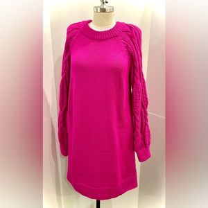 Who What Wear Pink Sweater Dress, Size L, Worn Only Once